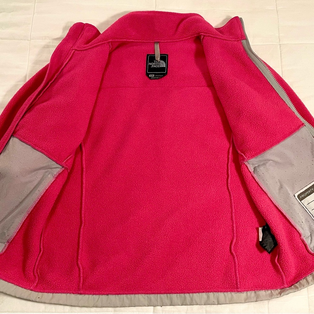 The North Face Kids' Pink and Gray Fleece Jacket - Picture 4 of 6